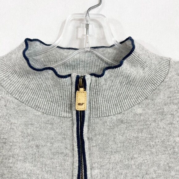 Vineyard Vines Quarter Zip Pullover Sweater Gray Wool Cashmere Men's Size Large - Picture 3 of 7
